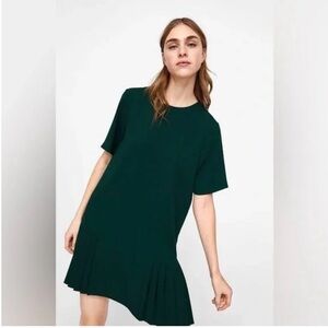 ZARA Pleated hem Dress
